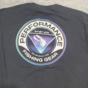 Columbia PFG Performance Fishing Gear Fish Lure Graphic T-shirt Men XL Black
